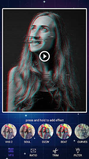 Glitch Video Maker - VHS Video Effect Screenshot 1