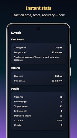 Reaction Time Test: NeuroDash Screenshot 1