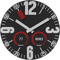 OH black watch face minimal