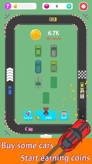 Merge Rally Car - idle racing game Screenshot 1