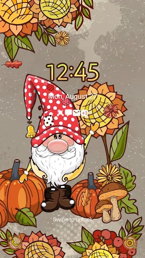 Autumn Gnome - Wallpaper Screenshot 1