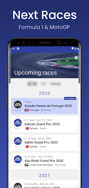 F1 x MotoGP | Agenda & Alerts Screenshot 0
