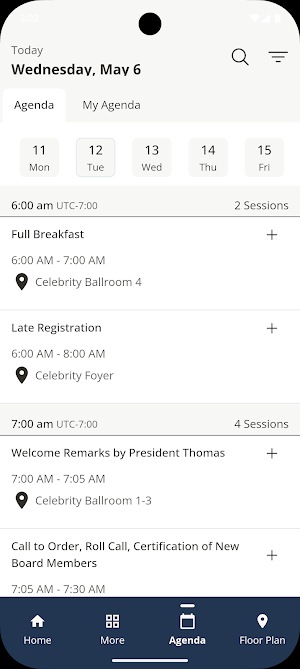 PVA Events Screenshot 1