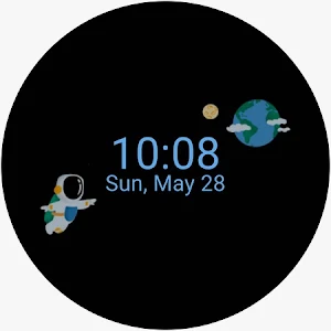 Space Watch Face Animated Screenshot 1
