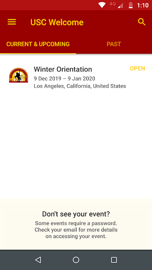 Welcome to USC Screenshot 1