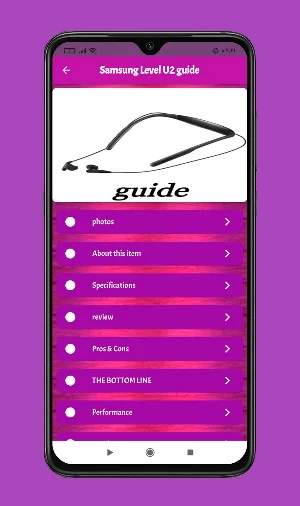 Samsung Level U2 Guide Screenshot 3