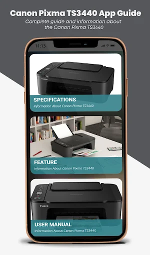 Canon Pixma TS3440 App Guide Screenshot 0