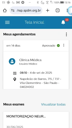 Portal do Paciente HSP Screenshot 3