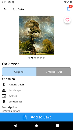 Arts Market Gallery Screenshot 2