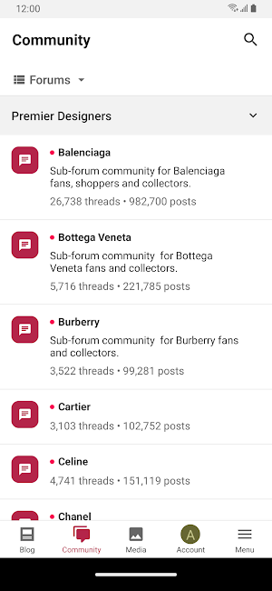 PurseForum Community Screenshot 2