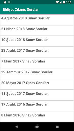 Ehliyet Sınav Soruları Screenshot 0
