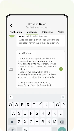 WizeHire Screenshot 1