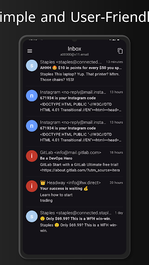 Temp Email-Anonymous Temp Mail Screenshot 3
