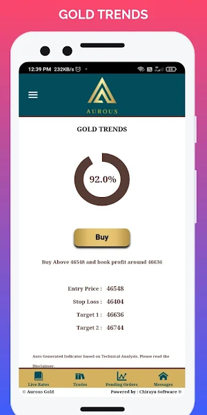 Aurous Bullion Screenshot 2