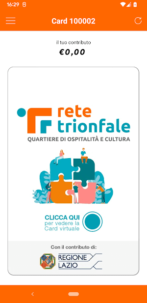 Rete Trionfale Card Screenshot 0
