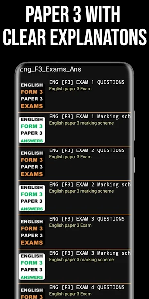 English Form 3 Exams + Answers Screenshot 2
