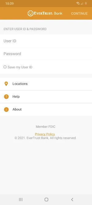 EverTrust Bank Mobile Banking Screenshot 0