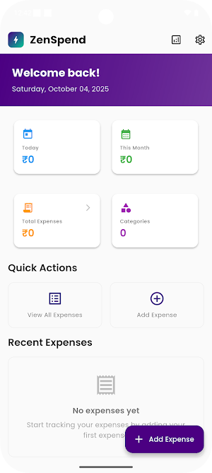 Expense Tracker (Zen Spend) Screenshot 0
