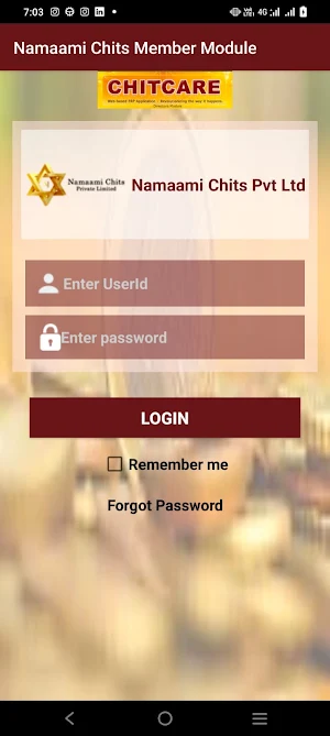 Namaami Chits Member Module Screenshot 2