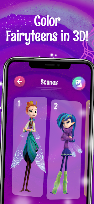 FairyTeens. Magic 3D Coloring Screenshot 0