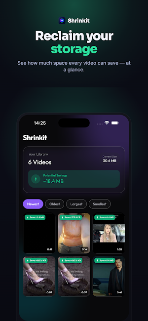 Shrinkit: Video Compressor Screenshot 0