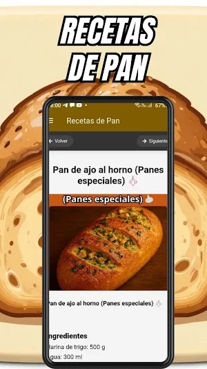 Recetas de Pan Screenshot 2