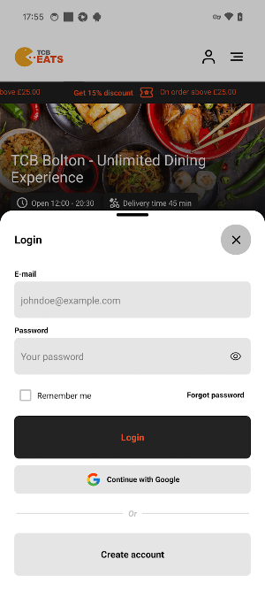 TCB Bolton - Unlimited Dining Screenshot 1