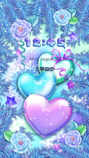 Winter Heart Bounce- Wallpaper Screenshot 1