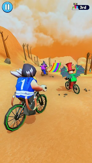 Obby Bike 3D Parkour Race Screenshot 0
