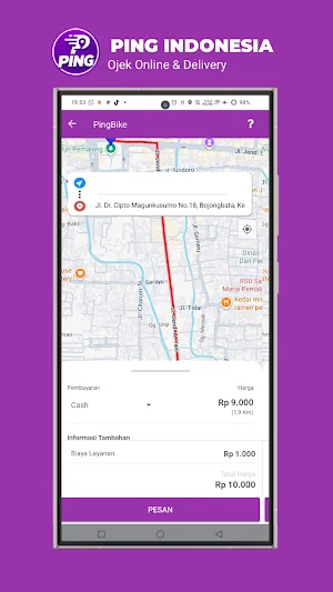 PING INDONESIA-Ojek & Delivery Screenshot 2