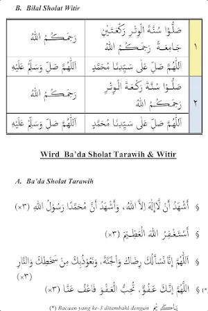 Bacaan Bilal Tarawih Dan Witir Screenshot 3