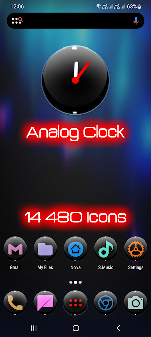 Dx Black Colorful Icon Pack Screenshot 0