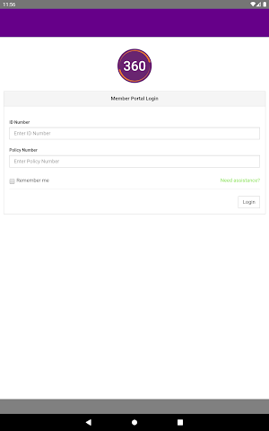 360 Demo Member Portal Screenshot 2
