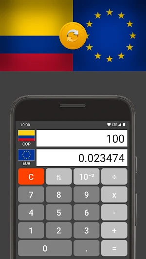 Euro / Colombian Peso Screenshot 1