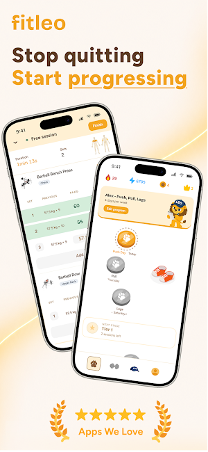 Fitleo: Gamified Gym Tracker Screenshot 0