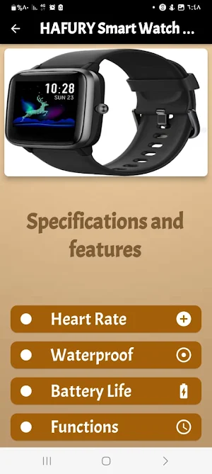 HAFURY Smart Watch Guide Screenshot 2