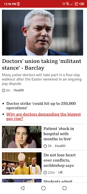 BBC World News Updates Screenshot 0