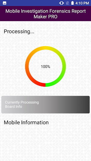 Mobile Investigation Forensics Report Maker PRO Screenshot 1