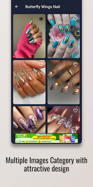 Butterfly Wings Nail Design Screenshot 1