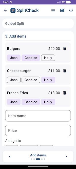 SplitCheck: Scan-Select-Split Screenshot 3