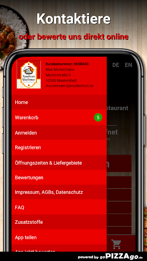 Tandoor Shalimar Indisches Screenshot 2