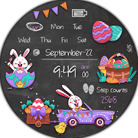 BFF33- Happy Easter day Rabbit