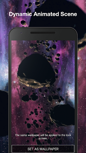 Asteroids 3d Wallpaper Pro Screenshot 1