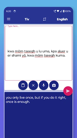 Tiv English Translator Screenshot 3
