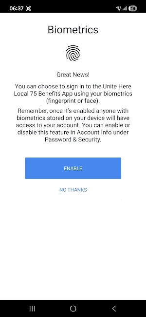 Unite Here Local 75 Benefits Screenshot 1