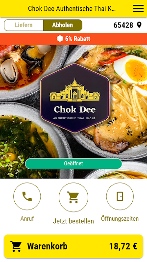 Chok Dee Authentische Thai Screenshot 0