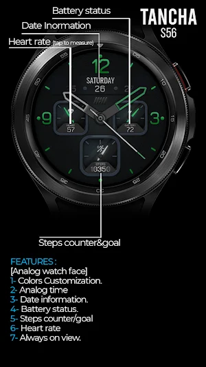 Tancha S56 Analog Watch Face Screenshot 1