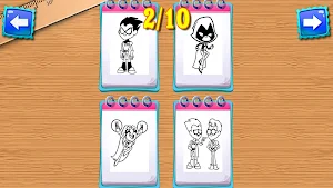 Teen Coloring Book Titans Hero Screenshot 2