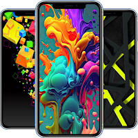 Neon Colored Shapes Wallpapers