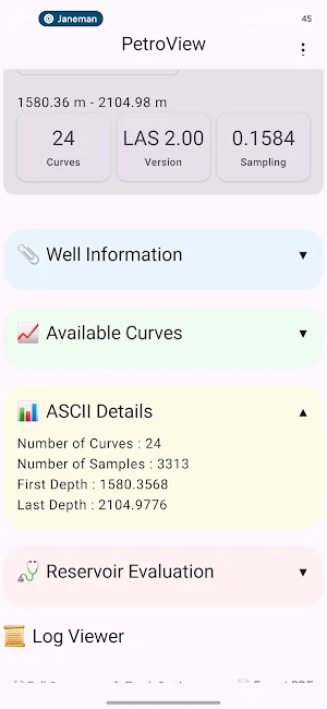 PetroView- offline las viewer Screenshot 0